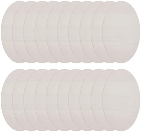20pcs Wooden Oval Cutout 9.8 x 5.9 Inch Unfinished Wooden Blank Slices Crafts Natural Wood Circles DIY Plank Cutout Craft Supplies for Artist Painting Door Hanger Sign Wedding Decor by DELORIGIN