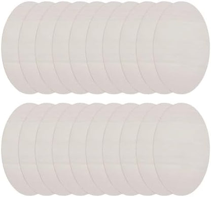 20pcs Wooden Oval Cutout 9.8 x 5.9 Inch Unfinished Wooden Blank Slices Crafts Natural Wood Circles DIY Plank Cutout Craft Supplies for Artist Painting Door Hanger Sign Wedding Decor by DELORIGIN
