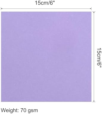 MECCANIXITY 25 Sheets Origami Paper Double Sided Purple 6x6 Inch Square Sheet for Art Craft Project, Beginners, Gifts Decor - Image 2