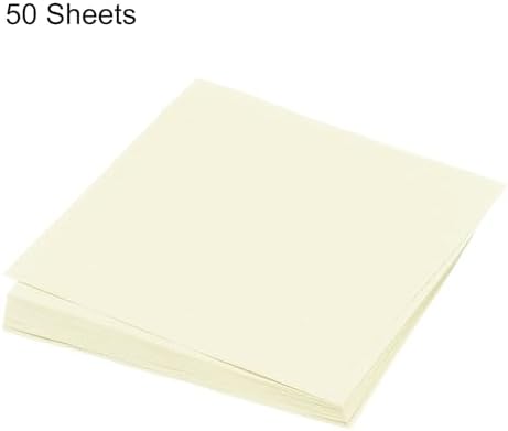MECCANIXITY 50 Sheet Origami Paper Double Sided Cream White 5.5 x 5.5 Inch Square Sheet for Art Craft Project, Beginners, Gifts Decor - Image 3
