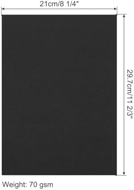 MECCANIXITY 100 Sheet Origami Paper Double Sided Black 11.7 x 8.3 Inch Square Sheet for Art Craft Project, Beginners, Gifts Decor - Image 2