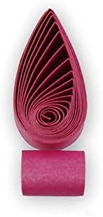 5mm Metallic Shimmer Pearlescent Paper Strips Quilling Paper 60pcs/Bag Handmade Color Paper 54cm Long for Arts Crafts DIY (Rose Red) by Unknown