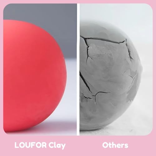 LOUFOR Air Dry Clay Kit -12 Animals Modeling Clay for Kids Arts and Crafts - Image 4
