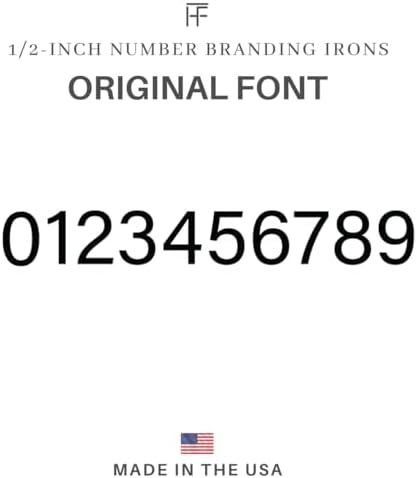 1/2" Number Mini Steel Branding Irons Kit for Hats, Wood Burning, DIY Beginner Adult Crafts Bullet Points - Image 3