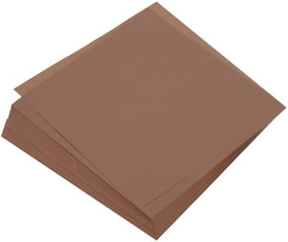 MECCANIXITY 50 Sheets Origami Paper Double Sided 8x8 Inch(20x20cm) Square Sheet for Art Craft Project, Beginners, Gifts Decor, Brown by MECCANIXITY