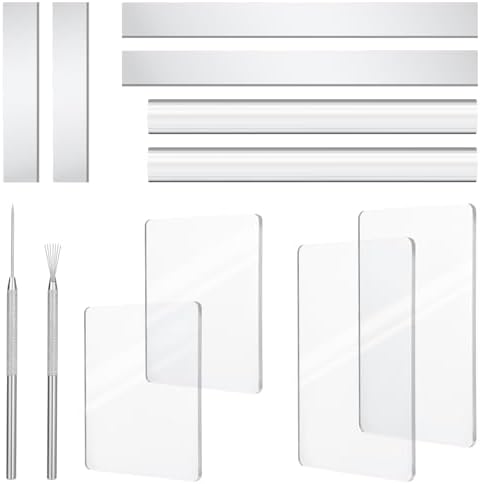 Amrules 12 Pcs Polymer Clay Tools Kit, Acrylic Rollers & Cutters for Adults by Amrules