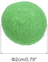 PATIKIL Wool Felt Balls Beads Wool Felting Pom 2cm 20mm Light Green for Home Crafts Handcrafts Project DIY Pack of 5 - Image 2