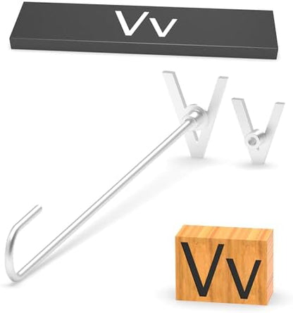 2Pcs Letters Branding Iron for Wood, Leather Branding Stamp (V v) by PKPKAUT