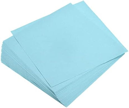 MECCANIXITY 25 Sheets Origami Paper Double Sided Light Blue 6x6 Inch Square Sheet for Art Craft Project, Beginners, Gifts Decor by MECCANIXITY