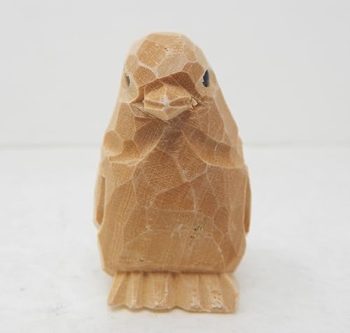 Selsela DIY Paintable Wooden Bird Figurine - Unfinished Paint Your Own Personalized Sculpture Wood Craft Figurine Statue Art Small, Hand-Carved Small Animal Art & Home Decor - Image 5