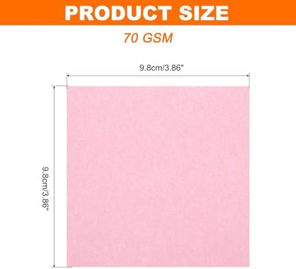 MECCANIXITY 75 Sheet Origami Paper Double Sided 4x4" Pink - Image 2