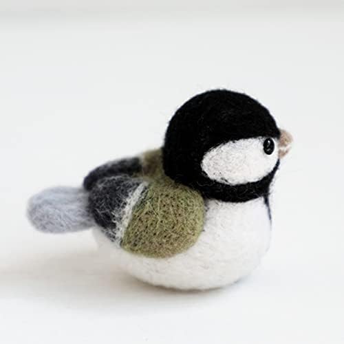WellieSTR 3 Stlye Wool Felt Bird - Animal Needle Felting Kit for Beginners Roving, Red, 1, (1) - Image 6