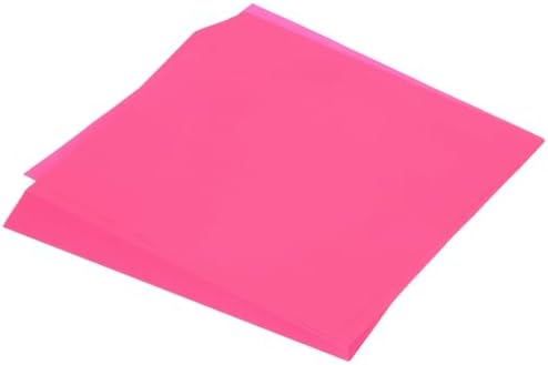 MECCANIXITY 100 Sheet Origami Paper Double Sided Fluorescent Pink 10x10 Inch Square Sheet for Art Craft Project, Beginners, Gifts Decor by MECCANIXITY