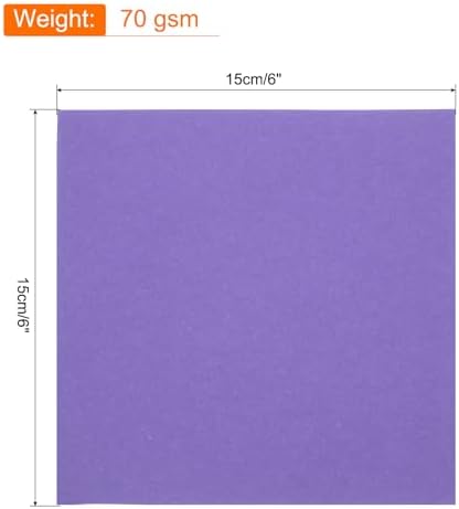 MECCANIXITY 75 Sheet Origami Paper Double Sided 6x6" Deep Purple - Image 2