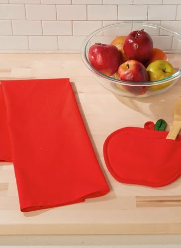 McCall's Potholders, Tea Towel, and Children's and Misses' Aprons Sewing Pattern Packet, Design Code B6905, Sizes 3-8 / XS-XL, Multicolor - Image 7