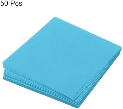 MECCANIXITY 50 Sheet Origami Paper Double Sided Aquamarine Blue 2.5x2.5 Inch Square Sheet for Art Craft Project, Beginners, Gift Decoration - Image 3