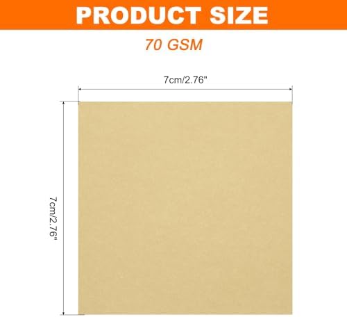 MECCANIXITY 75 Sheet Origami Paper Double Sided 3x3" Brown - Image 2