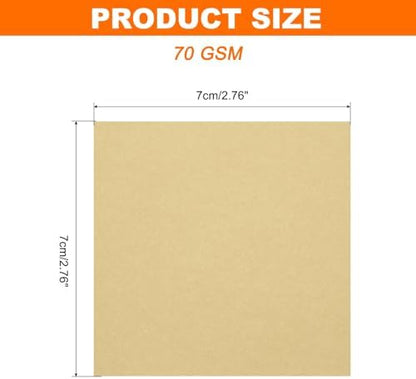 MECCANIXITY 75 Sheet Origami Paper Double Sided 3x3" Brown - Image 2