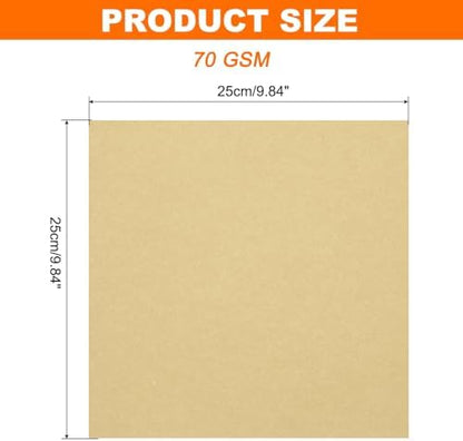 MECCANIXITY 75 Sheet Origami Paper Double Sided 10x10" Brown - Image 2