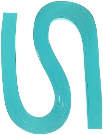 PATIKIL 120pcs Quilling Strips Paper 3/8"(10mm) 21"(54cm) Origami Paper Quilling Strip for Art DIY Hand Craft Christmas, Blue Green by PATIKIL