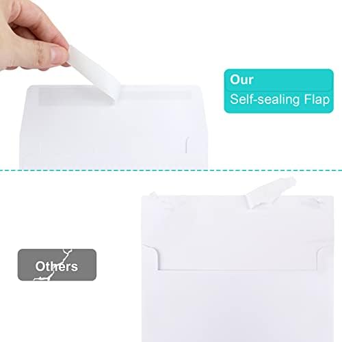 70 Packs Invitation Envelopes, A2 Envelopes White, Postcard Envelopes, Envelopes for 4.5x5.5 Cards, Envelopes for Invitations, Envelopes Self Seal for Photos RSVP, Greeting Cards - Image 3