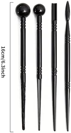 18Pcs Clay Sculpting Tool Set, Polymer Clay Kit with Ball Stylus Pens, Silicone Sculpting Brushes & Detail Carving Tools, Professional Pottery Modeling Tools for Clay, Ceramic & DIY Crafts - Image 6