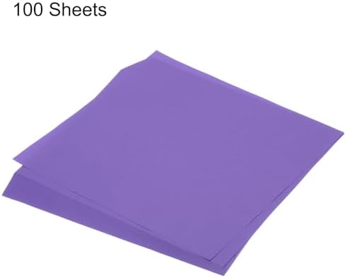 MECCANIXITY 100 Sheet Origami Paper Double Sided Deep Purple 10x10 Inch Square Sheet for Art Craft Project, Beginners, Gifts Decor - Image 3