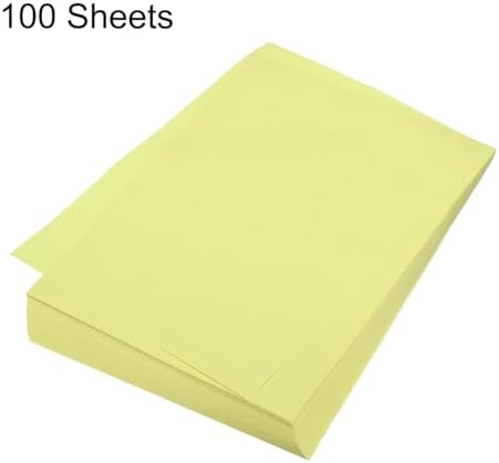 MECCANIXITY 100 Sheet Origami Paper Double Sided Light Yellow 8.3 x 5.8 Inch Square Sheet for Art Craft Project, Beginners, Gifts Decor - Image 3