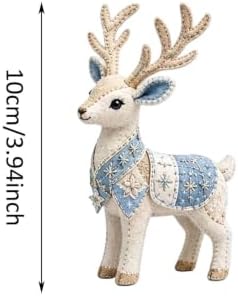 ROTORS Arctic Winter Guardians DIY Patchwork Kit, Pre Cut Felt Animal Sewing Kit, 3D Stuffed Creature Craft Set, Handmade Home Decor Gift for Beginners (Blue-H) - Image 2