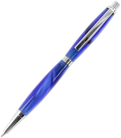 10 Packs Slimline Woodturning Pencil Kits (Chrome) by Unknown