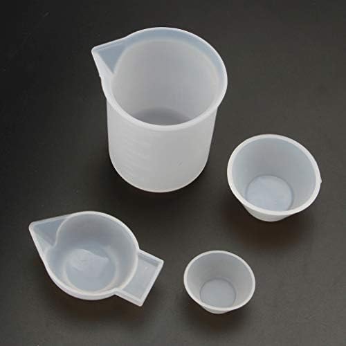 4 Pcs/Set Epoxy Resin Cups Kit Jewelry Resin Starter Tools for, Artwork, Jewelry Casting Measuring Spoons Double Sided - Image 7