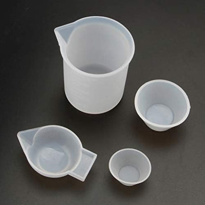 4 Pcs/Set Epoxy Resin Cups Kit Jewelry Resin Starter Tools for, Artwork, Jewelry Casting Measuring Spoons Double Sided - Image 7