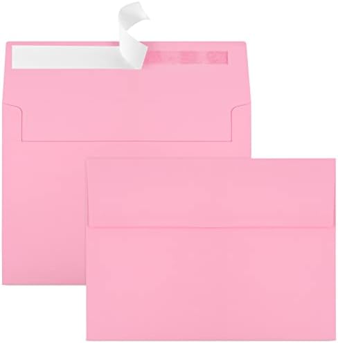 70 Packs of Invitation Envelopes, A2 Envelopes Pink Postcard for 4.5x5.5 Cards for Invitations, Self Seal for Photos RSVP, Greeting Cards by Joyberg