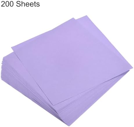 MECCANIXITY 200 Sheets 6x6 Inch(15x15cm) Origami Paper Double Sided Light Purple Square Sheet for Art Craft Project, Beginners, Gifts Decor - Image 3