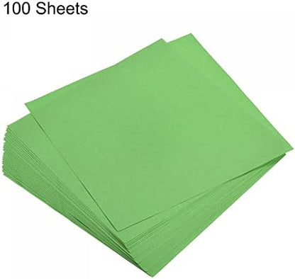 MECCANIXITY 100 Sheets Origami Paper Double Sided Green 6x6 Inch Square Sheet for Art Craft Project, Beginners, Gifts Decor - Image 3