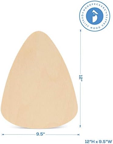 Wood Candy Corn Cutouts 12 x 9-1/2 Inch, Pack of 3 Fall Unfinished Wood Cutouts for Door Hangers, DIY Halloween Décor, by Woodpeckers - Image 4