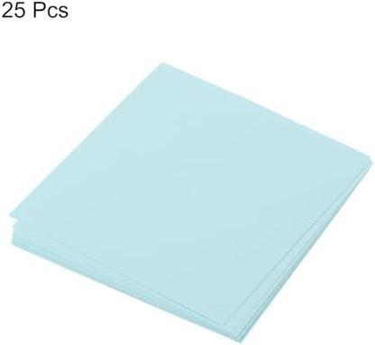 MECCANIXITY 25 Sheet Origami Paper Double Sided Light Blue 2.5x2.5 Inch Square Sheet for Art Craft Project, Beginners, Gift Decoration - Image 3