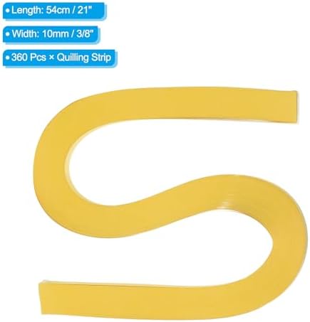 PATIKIL 120pcs Quilling Paper Strips Paper Flowers Quilling Kits 3/8"(10mm) Origami Paper for Adults Beginner Art Craft, 21"(54cm) Ginger - Image 2
