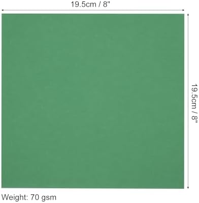 MECCANIXITY 50 Sheets Origami Paper Double Sided 8x8 Inch(20x20cm) Square Sheet for Art Craft Project, Beginners, Gifts Decor, Emerald Green - Image 2