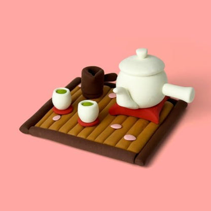 Tea Set Clay Kit – Air Dry Foam Clay Craft for Adults & Teens - Image 2
