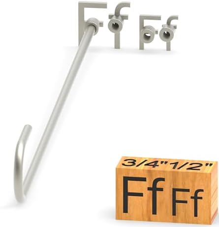 4Pcs Letters Branding Iron for Wood, Leather Branding Stamp (F f) by PKPKAUT