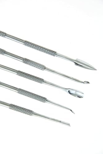 SE 12-Piece Stainless Steel Wax Carvers Set, Wax & Clay Sculpting Tools, Double Ended Carving Kit for Modeling, Sculpting and Shaping, Silver - DD312 - Image 7
