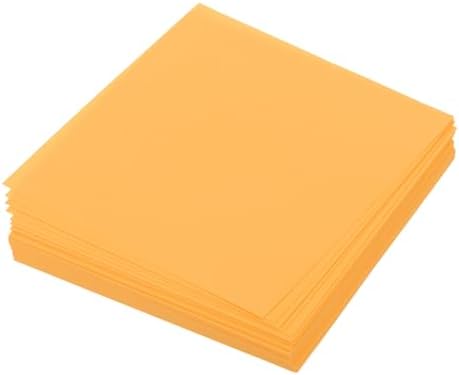 MECCANIXITY 100 Sheet Origami Paper Double Sided Fluorescent Orange 2.5x2.5 Inch Square Sheet for Art Craft Project, Beginners, Gift Decoration by MECCANIXITY