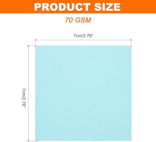 MECCANIXITY 75 Sheet Origami Paper Double Sided 3x3" Light Blue - Image 2