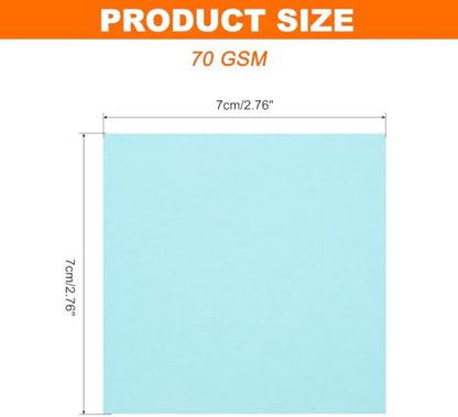 MECCANIXITY 75 Sheet Origami Paper Double Sided 3x3" Light Blue - Image 2