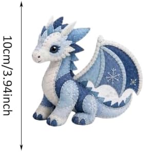ROTORS Arctic Winter Guardians DIY Patchwork Kit, Pre Cut Felt Animal Sewing Kit, 3D Stuffed Creature Craft Set, Handmade Home Decor Gift for Beginners (Blue-G) - Image 2