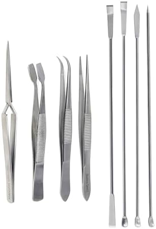 A2Z 8 Pieces long Resin Art Spoon Tools Kit, Stirring Poke Needle Scoop and Tweezers for Glitter and Silicone Resin Mold Jewelry Making Set, Epoxy Resin Art Crafts, Candle Making, DIY Crafts - Image 2