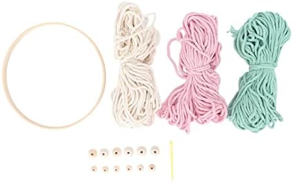 Macrame Kit Bohemian Style DIY Weaving Craft Set for Adults Women, Complete Cotton and Bamboo Macrame Supplies with Wooden Beads and Instructions for Home Decor by Unknown