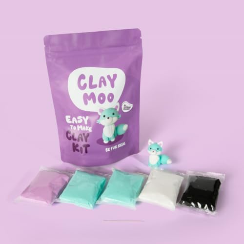 Arctic Fox Clay Kit – Air Dry Foam Clay Craft for Adults & Teens - Image 4
