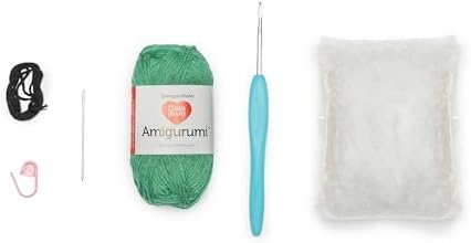 Red Heart Amigurumi Yarn Kit for Beginners, Franco The Frog - Image 2